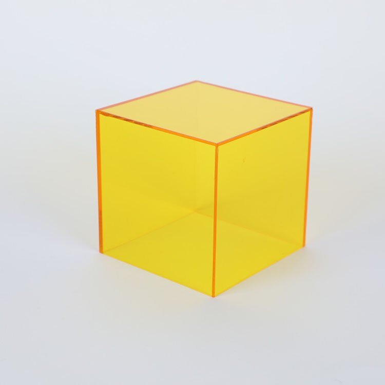 Caja de almacenamiento y exhibición de acrílico de colores