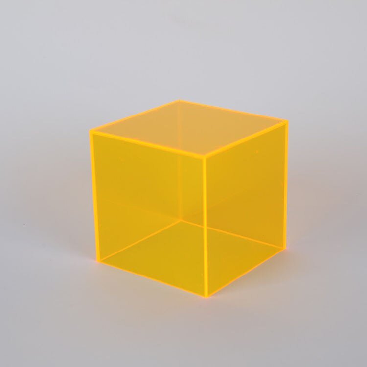 Caja de almacenamiento y exhibición de acrílico de colores