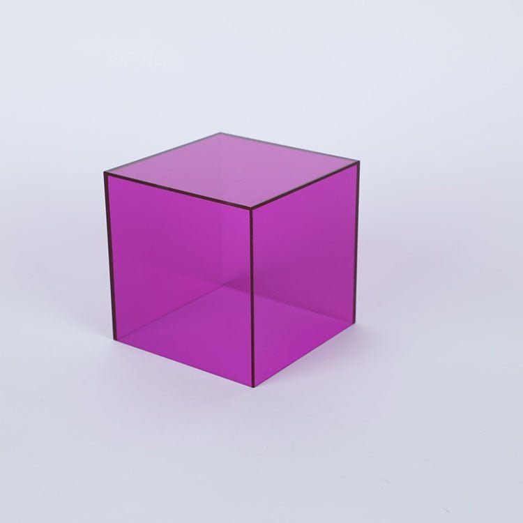 Caja de almacenamiento y exhibición de acrílico de colores