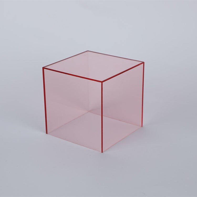 Caja de almacenamiento y exhibición de acrílico de colores