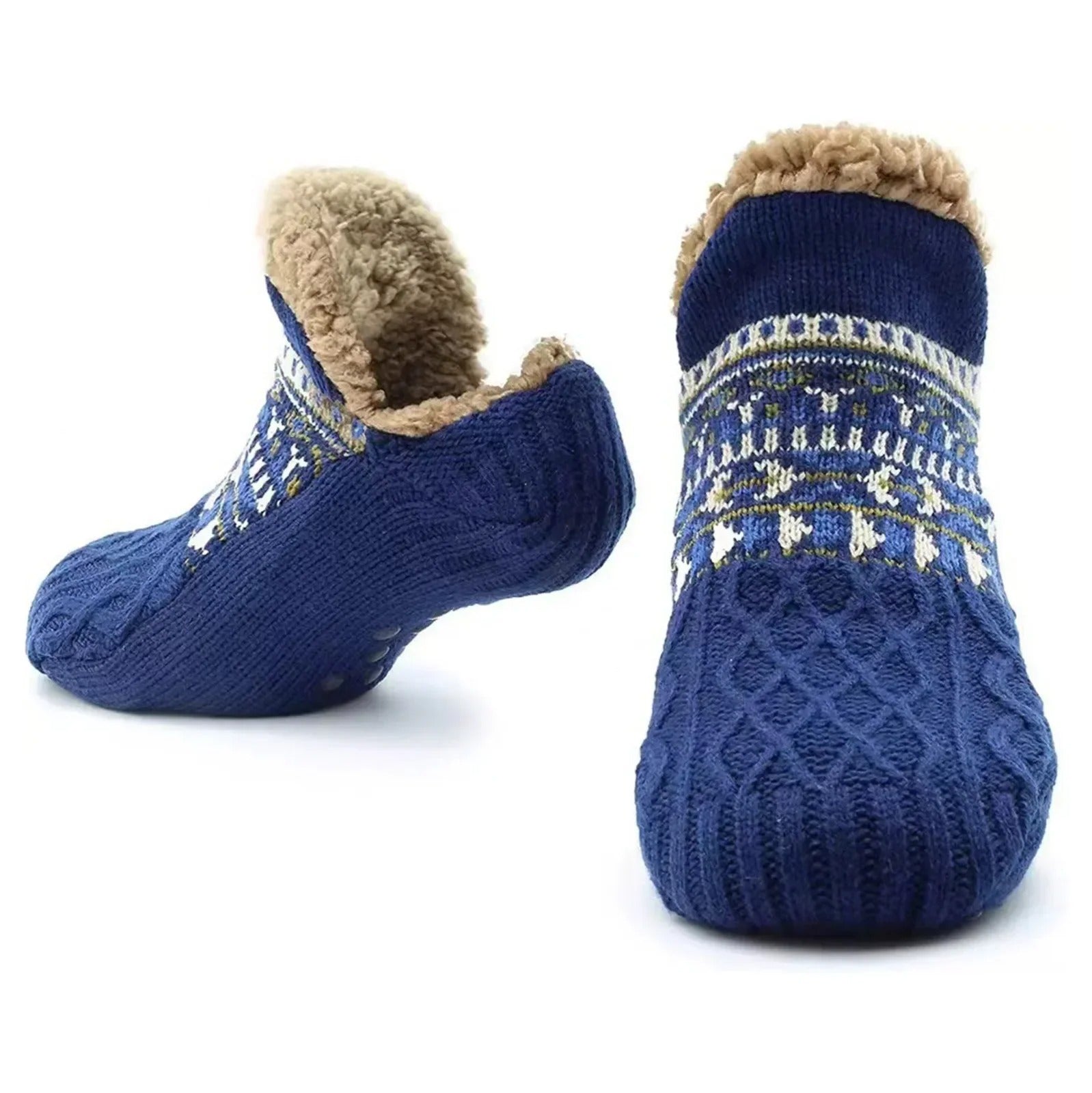 Calcetines de casa antideslizantes cálidos de invierno