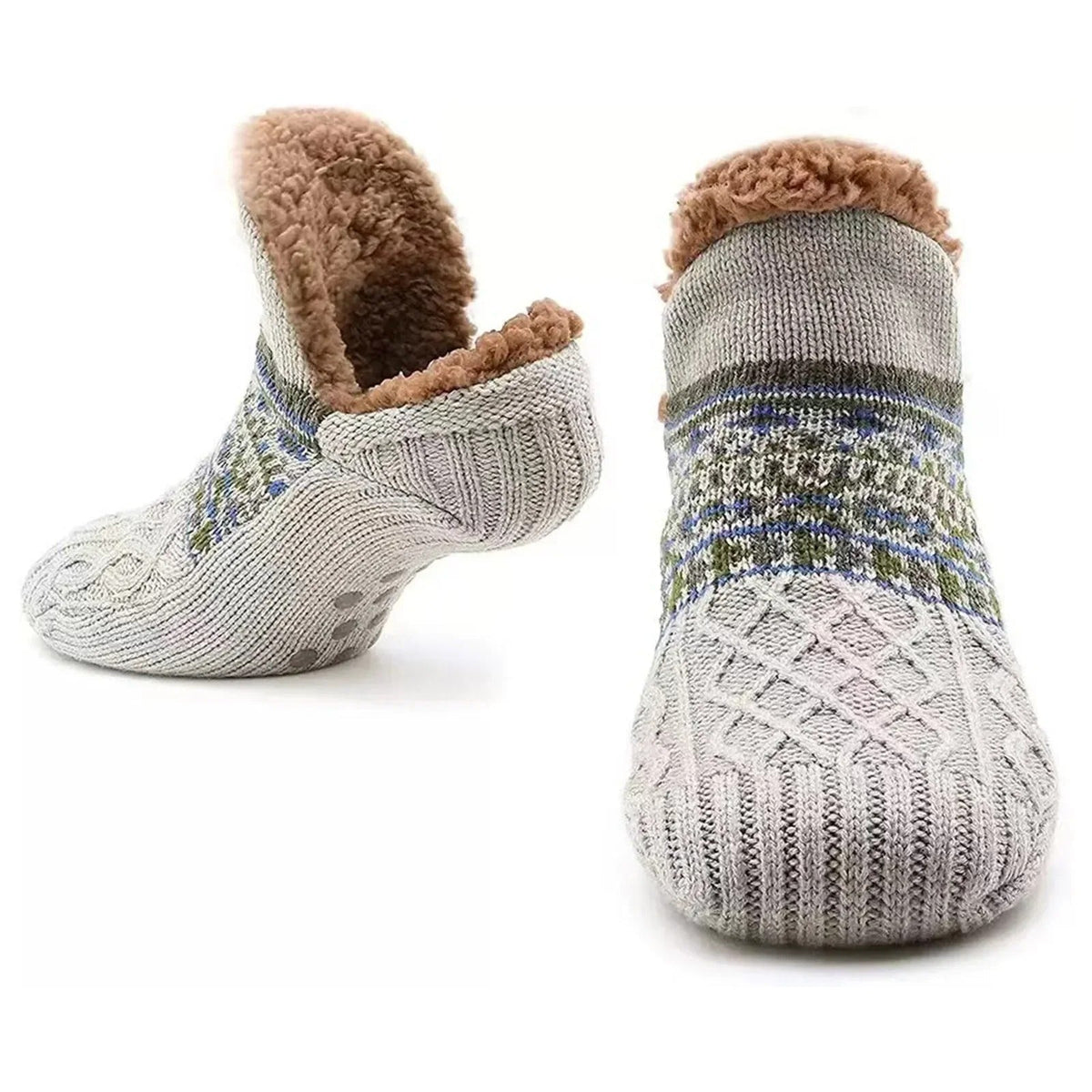 Calcetines de casa antideslizantes cálidos de invierno
