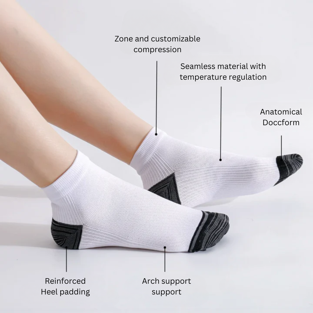 Calcetines de compresión médica patentados