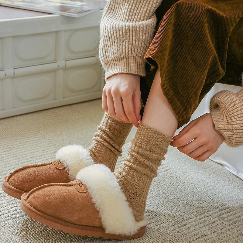 Calcetines de lana y cachemira para mujer – Pack de 3 pares
