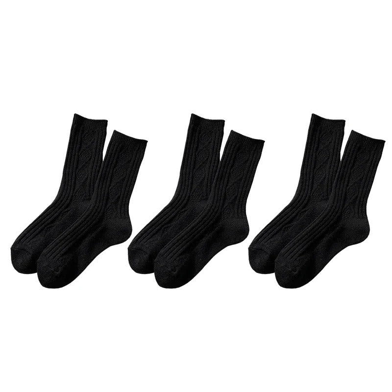 Calcetines de lana y cachemira para mujer – Pack de 3 pares