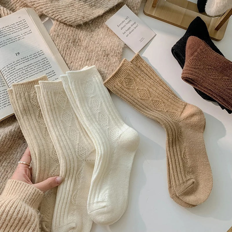 Calcetines de lana y cachemira para mujer – Pack de 3 pares
