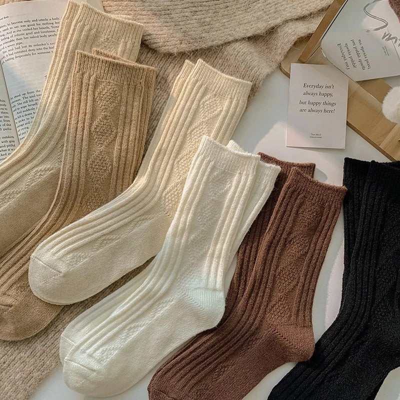 Calcetines de lana y cachemira para mujer – Pack de 3 pares