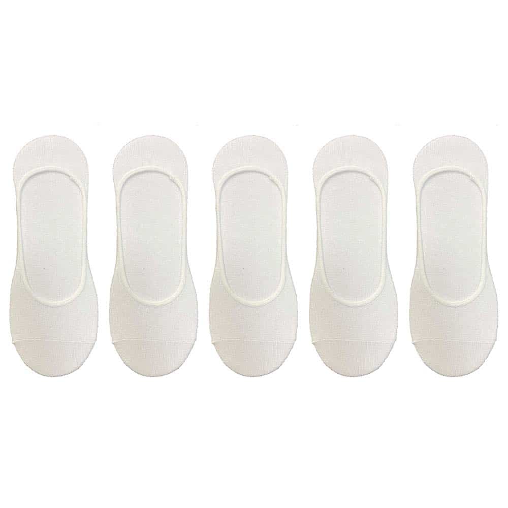 Calcetines invisibles 5 pares (negro o blanco)