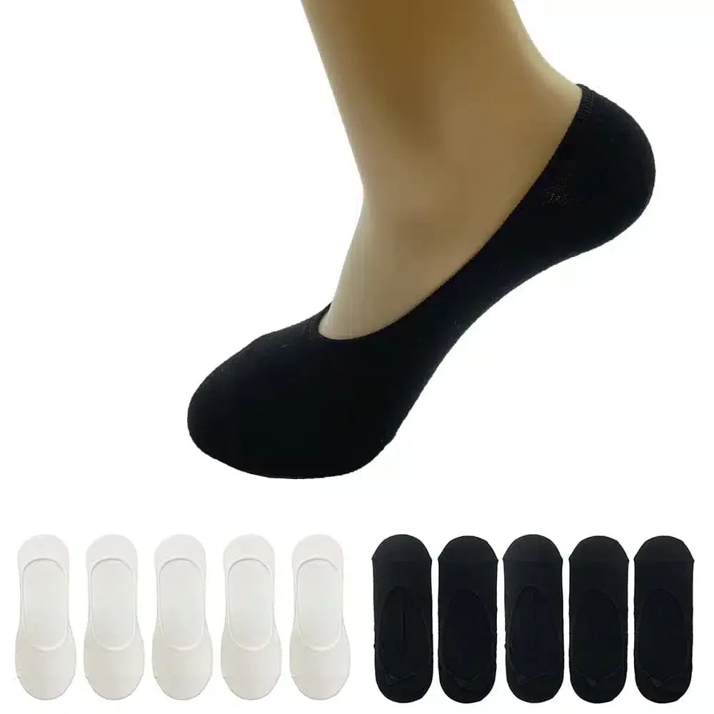 Calcetines invisibles 5 pares (negro o blanco)