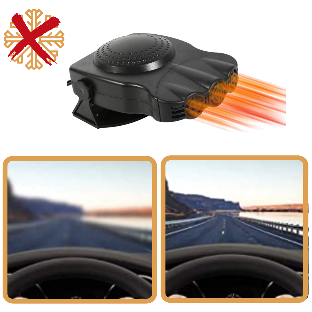 Calefactor y Descongelador para Coche - Compacto y Potente