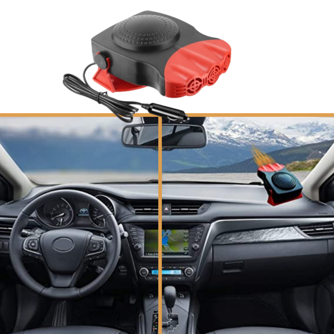 Calefactor y Descongelador para Coche - Compacto y Potente