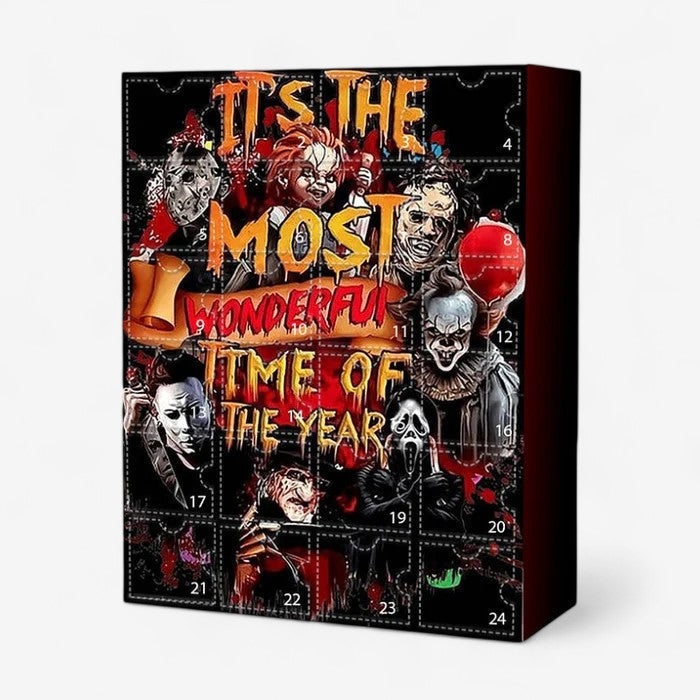 Calendario de Adviento con figuras de películas de terror