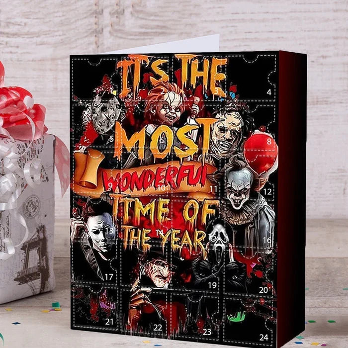 Calendario de Adviento con figuras de películas de terror