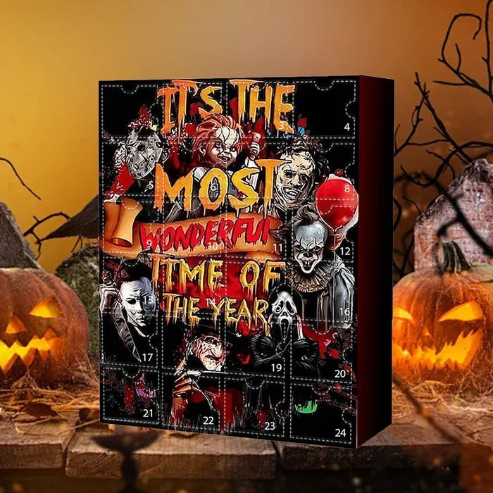 Calendario de Adviento con figuras de películas de terror
