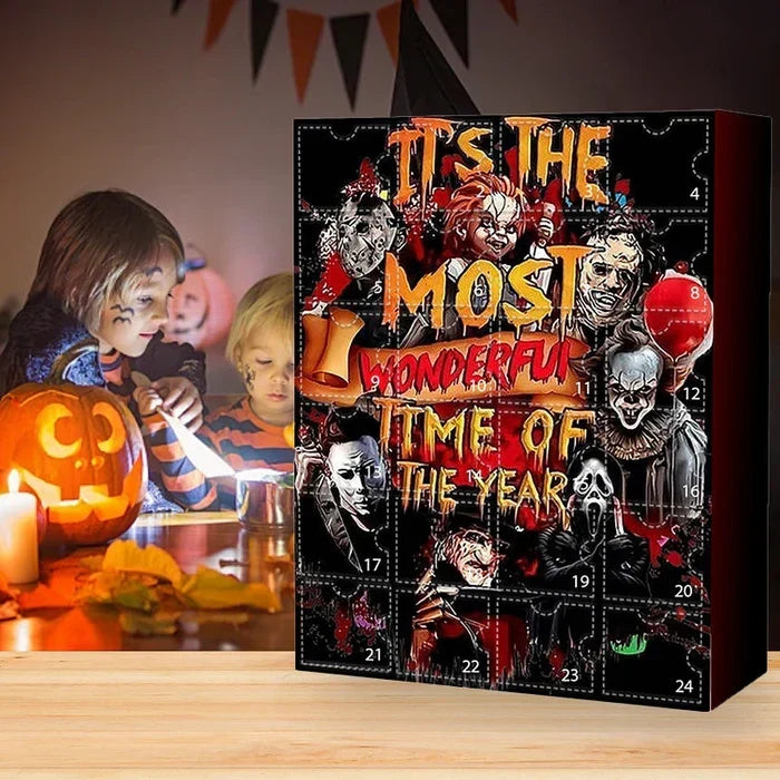 Calendario de Adviento con figuras de películas de terror
