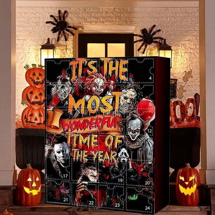 Calendario de Adviento con figuras de películas de terror