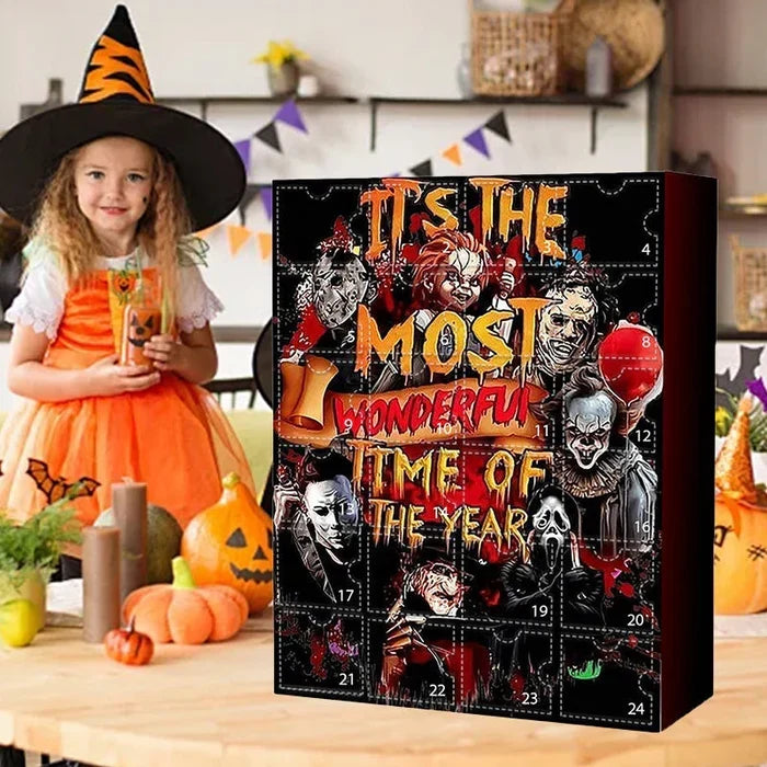 Calendario de Adviento con figuras de películas de terror