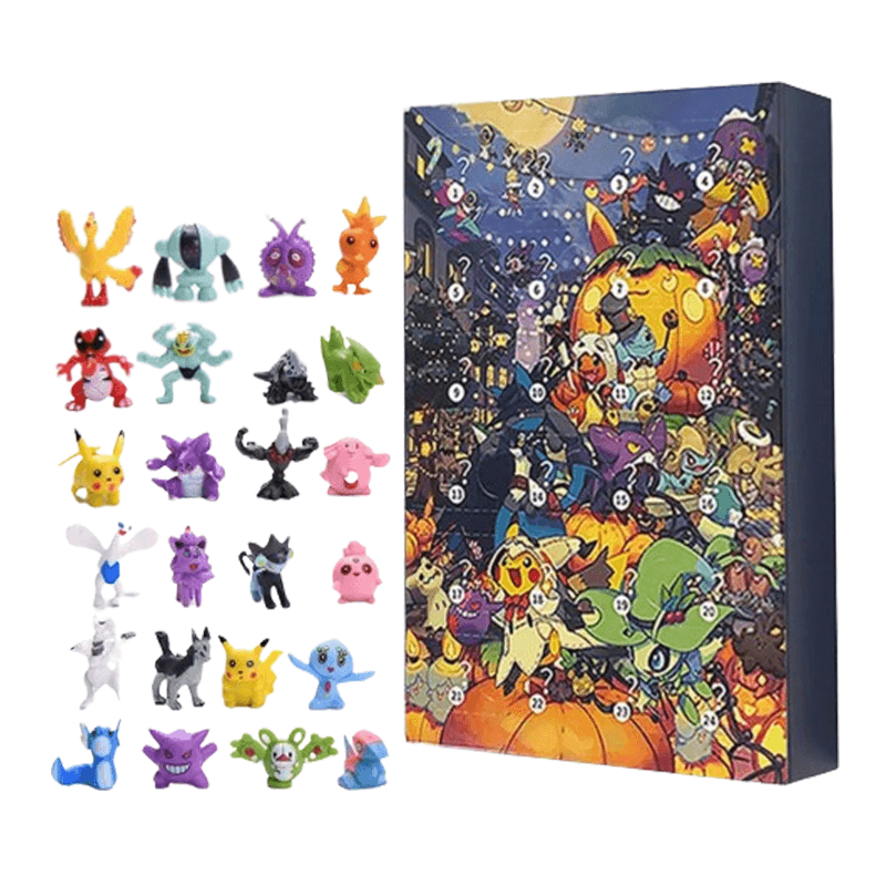 Calendario de Adviento navideño de sorpresa con 24 figuras