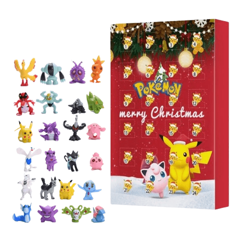 Calendario de Adviento navideño de sorpresa con 24 figuras