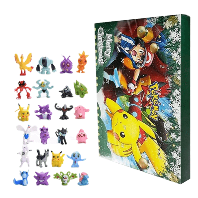 Calendario de Adviento navideño de sorpresa con 24 figuras