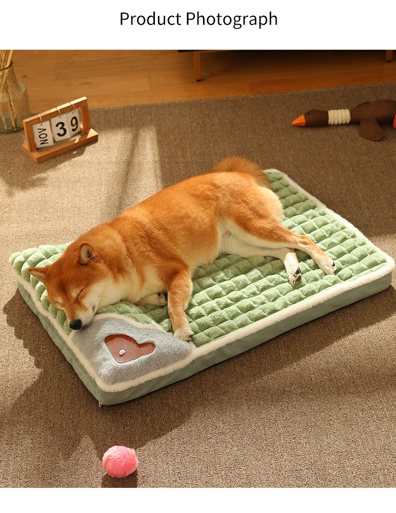 Cama colchoneta de invierno para perros – Sofá cálido de felpa para perros pequeños y medianos