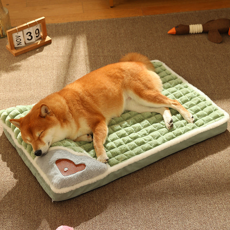 Cama colchoneta de invierno para perros – Sofá cálido de felpa para perros pequeños y medianos