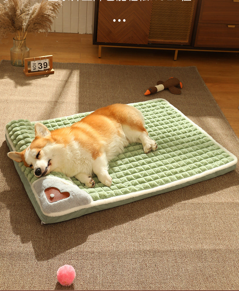 Cama colchoneta de invierno para perros – Sofá cálido de felpa para perros pequeños y medianos