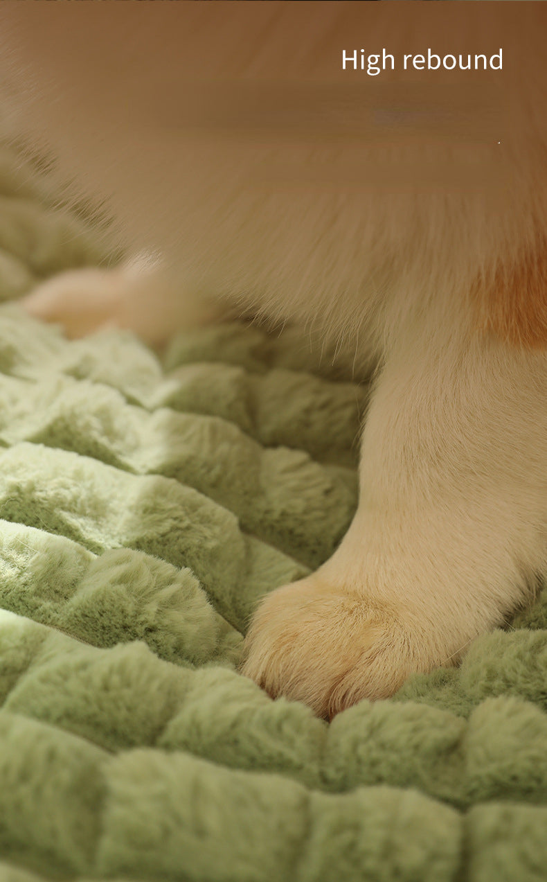 Cama colchoneta de invierno para perros – Sofá cálido de felpa para perros pequeños y medianos