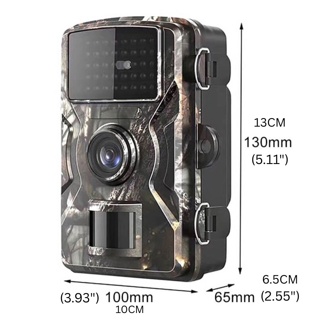 Cámara de fototrampeo de 16 MP con visión nocturna y sensor de movimiento