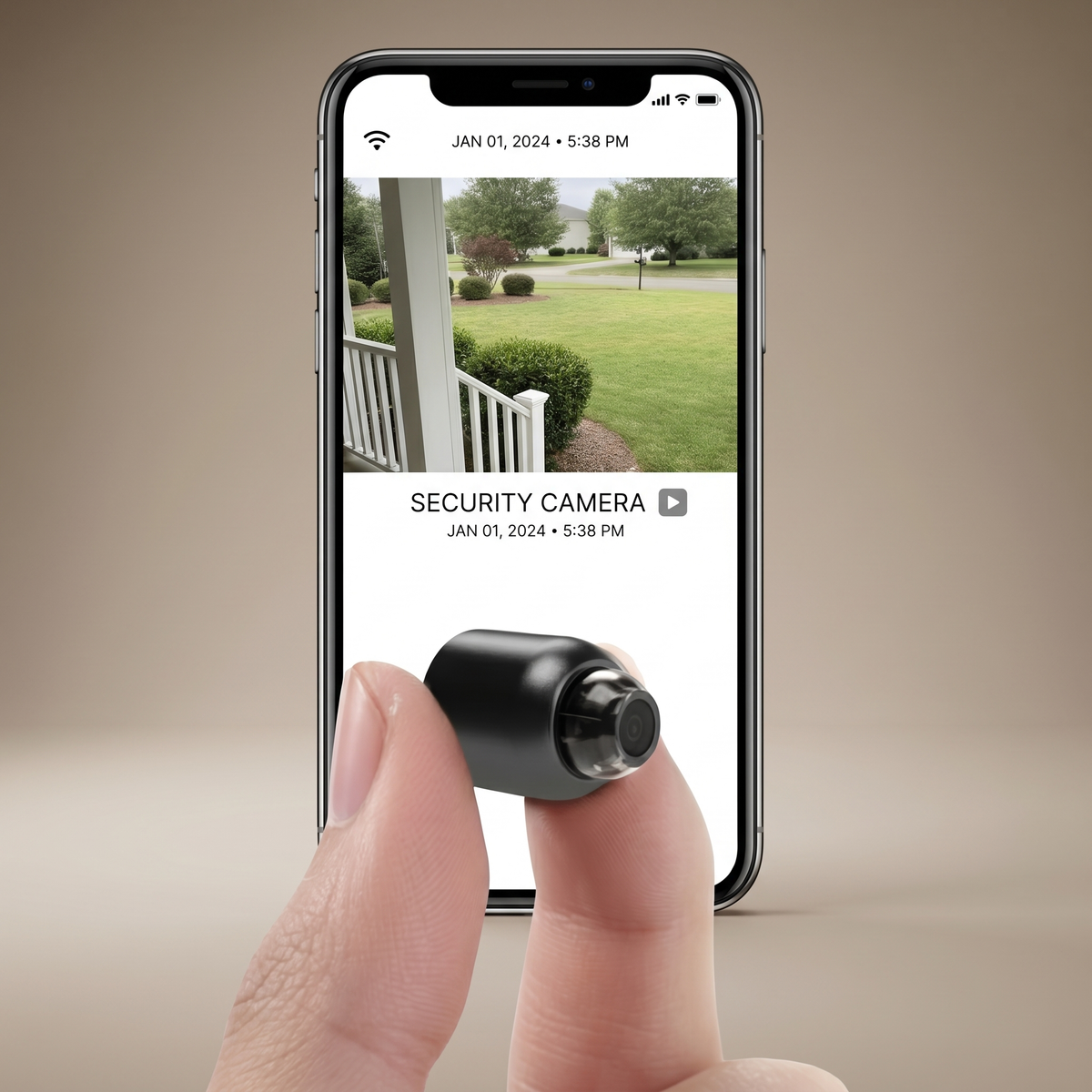 Cámara IP Wi-Fi compacta | HD 1080p | Cámara de seguridad para interiores con visión nocturna