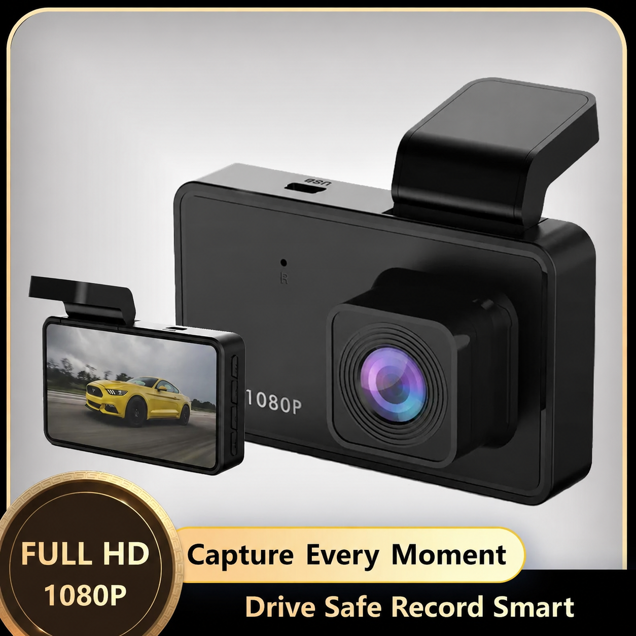 Cámara para coche 1080P con sensor G