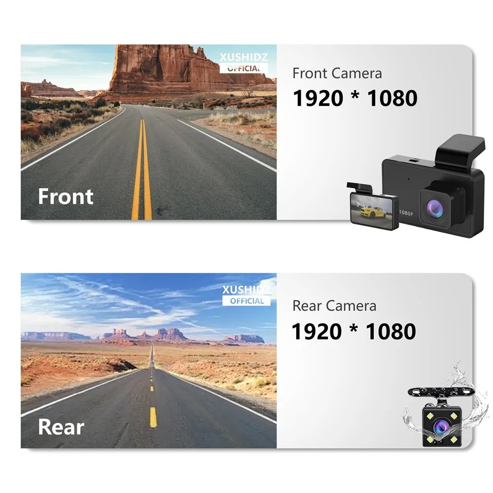 Cámara para coche 1080P con sensor G