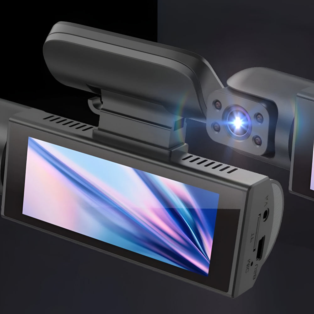 Cámara para coche Dashcam 1080P gran angular con grabación doble