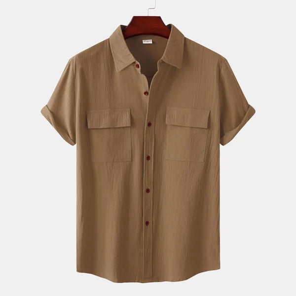 Camisa casual abotonada para hombre