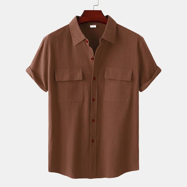 Camisa casual abotonada para hombre