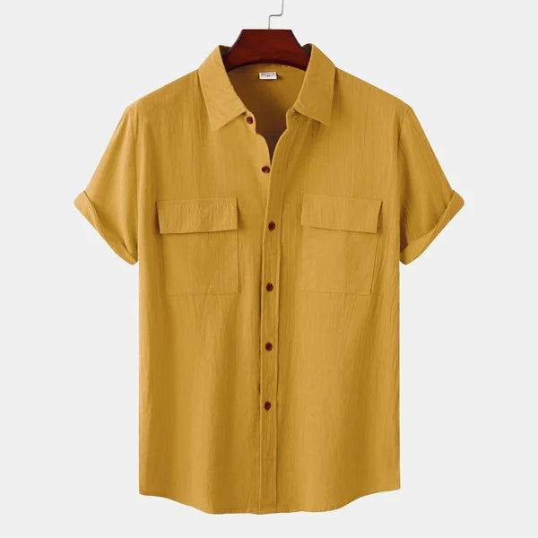 Camisa casual abotonada para hombre