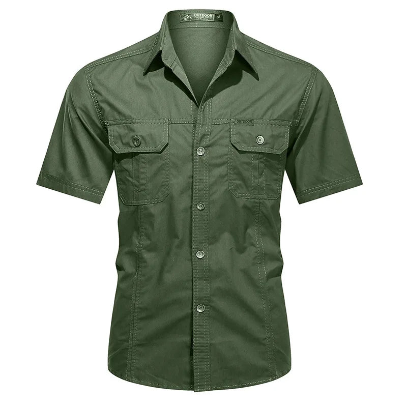 Camisa casual con botones para hombre