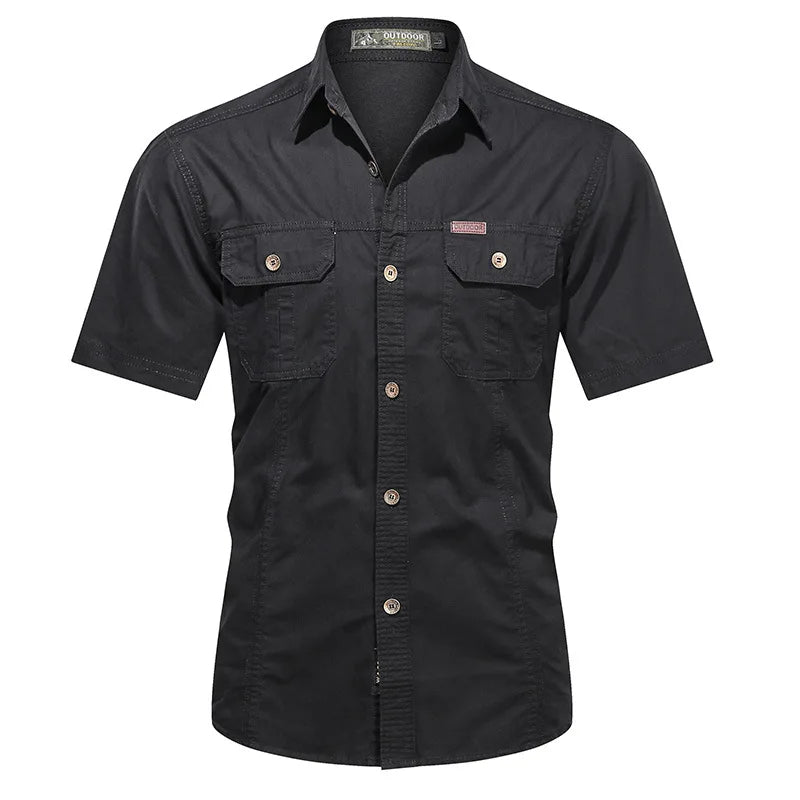 Camisa casual con botones para hombre