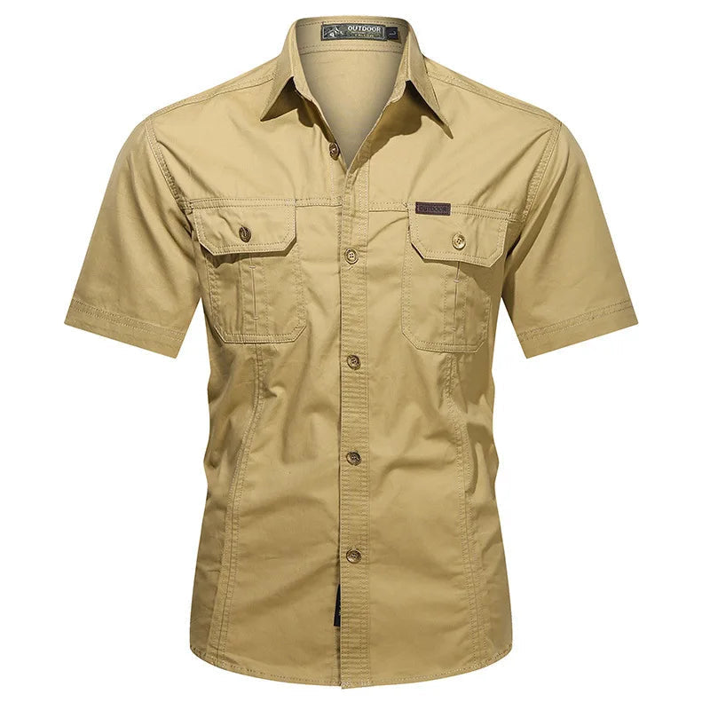Camisa casual con botones para hombre