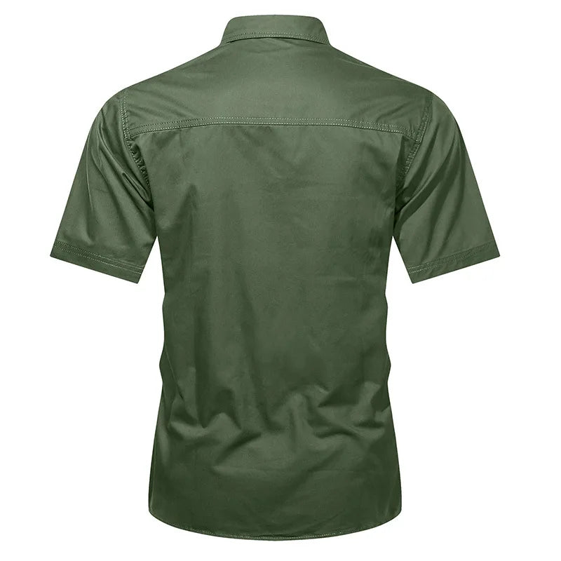 Camisa casual con botones para hombre