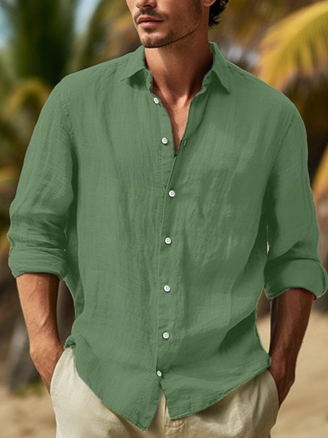 Camisa casual de hombre con botones