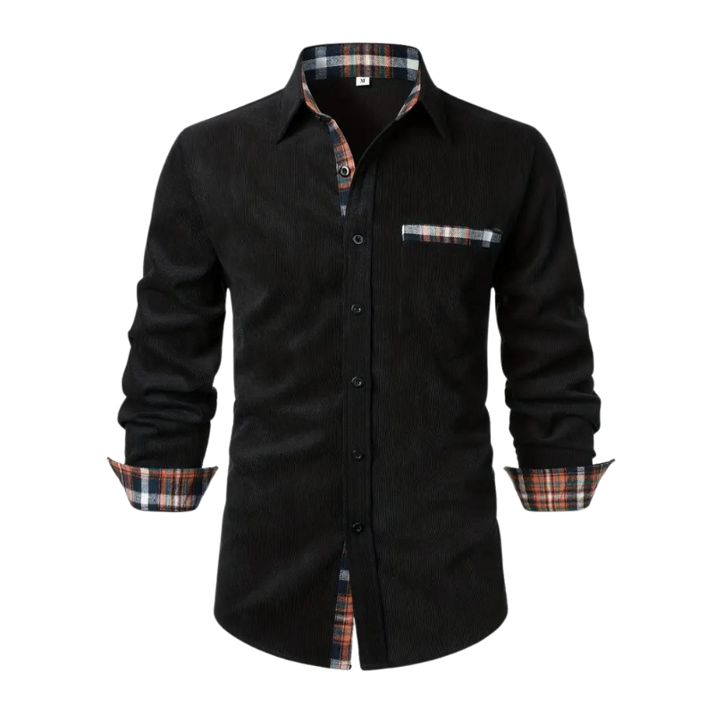 Camisa casual de manga larga para hombre