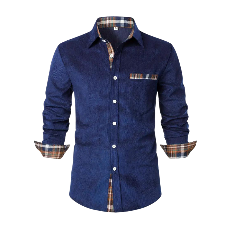 Camisa casual de manga larga para hombre