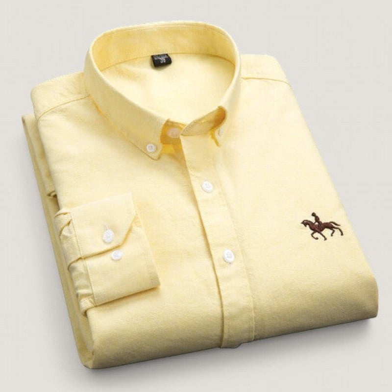 Camisa clásica de manga larga para hombre