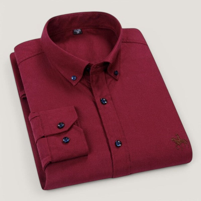 Camisa clásica de manga larga para hombre