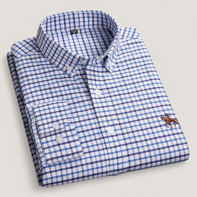 Camisa clásica de manga larga para hombre