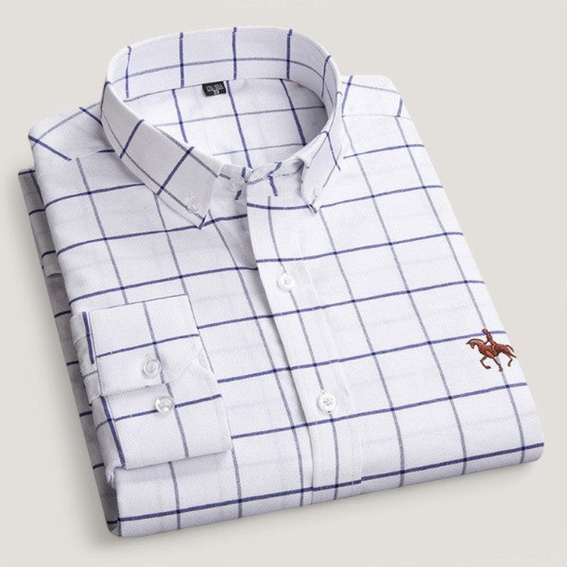 Camisa clásica de manga larga para hombre