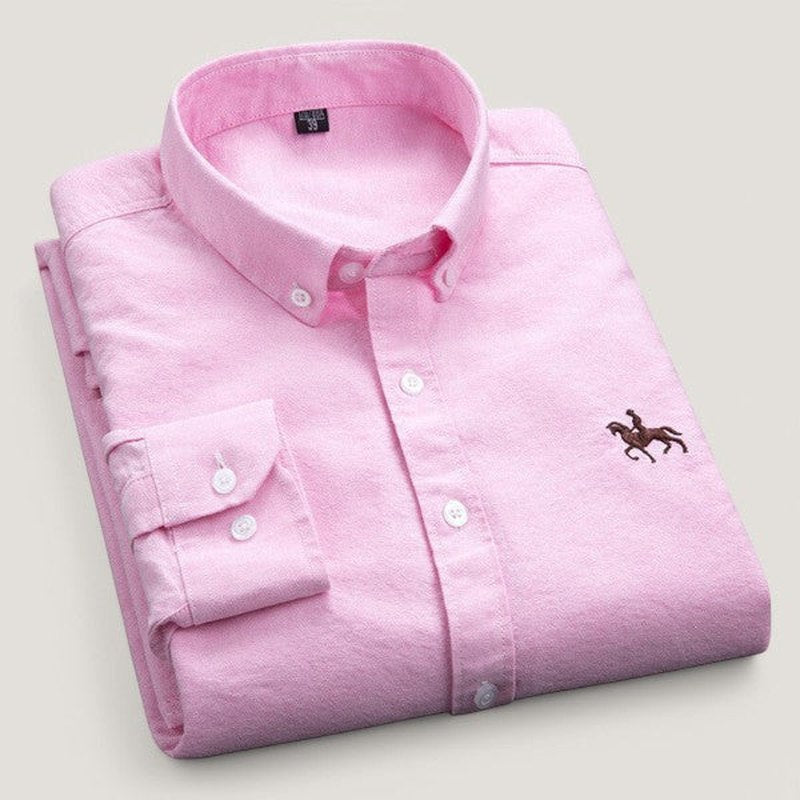 Camisa clásica de manga larga para hombre
