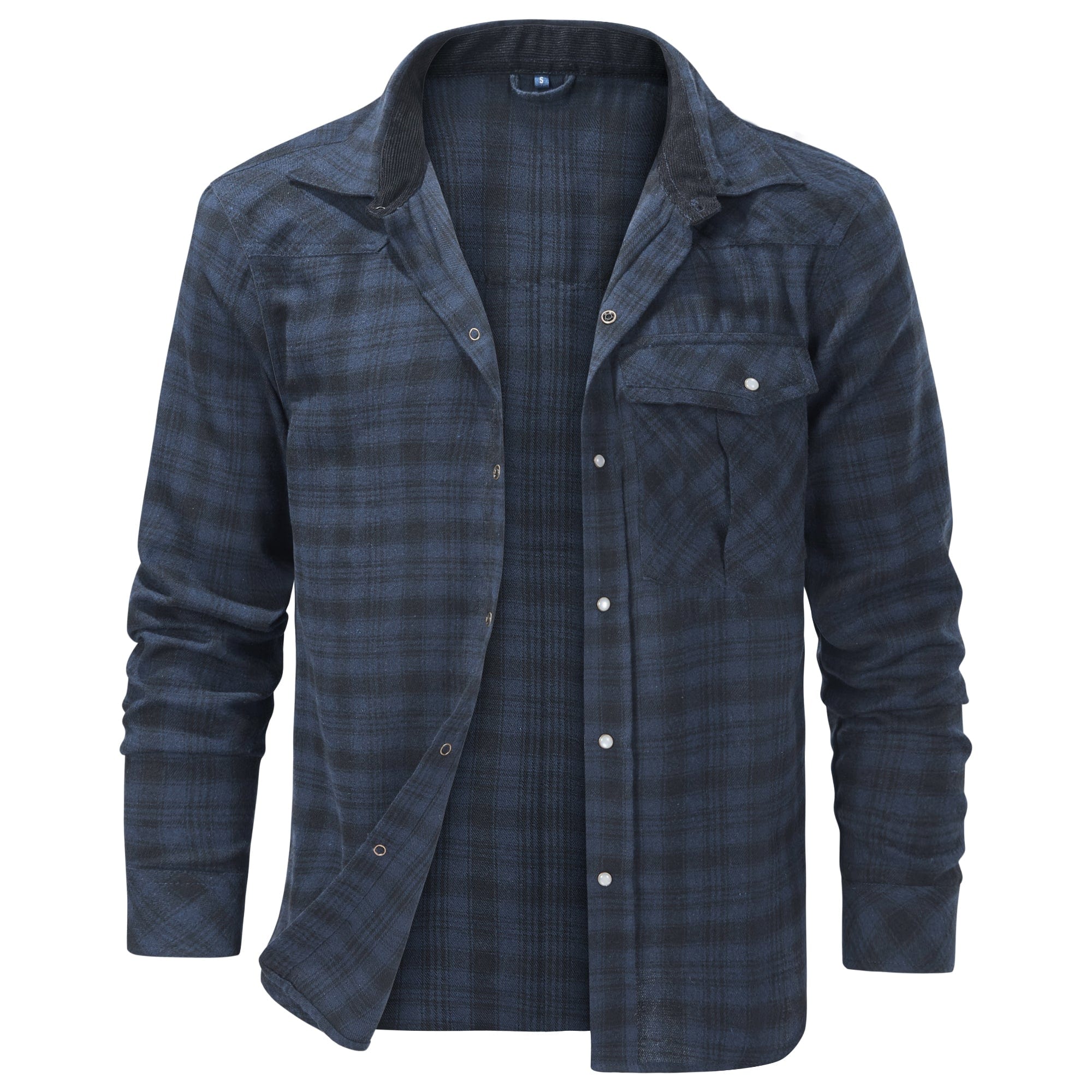 Camisa de franela para hombre con diseño cómodo