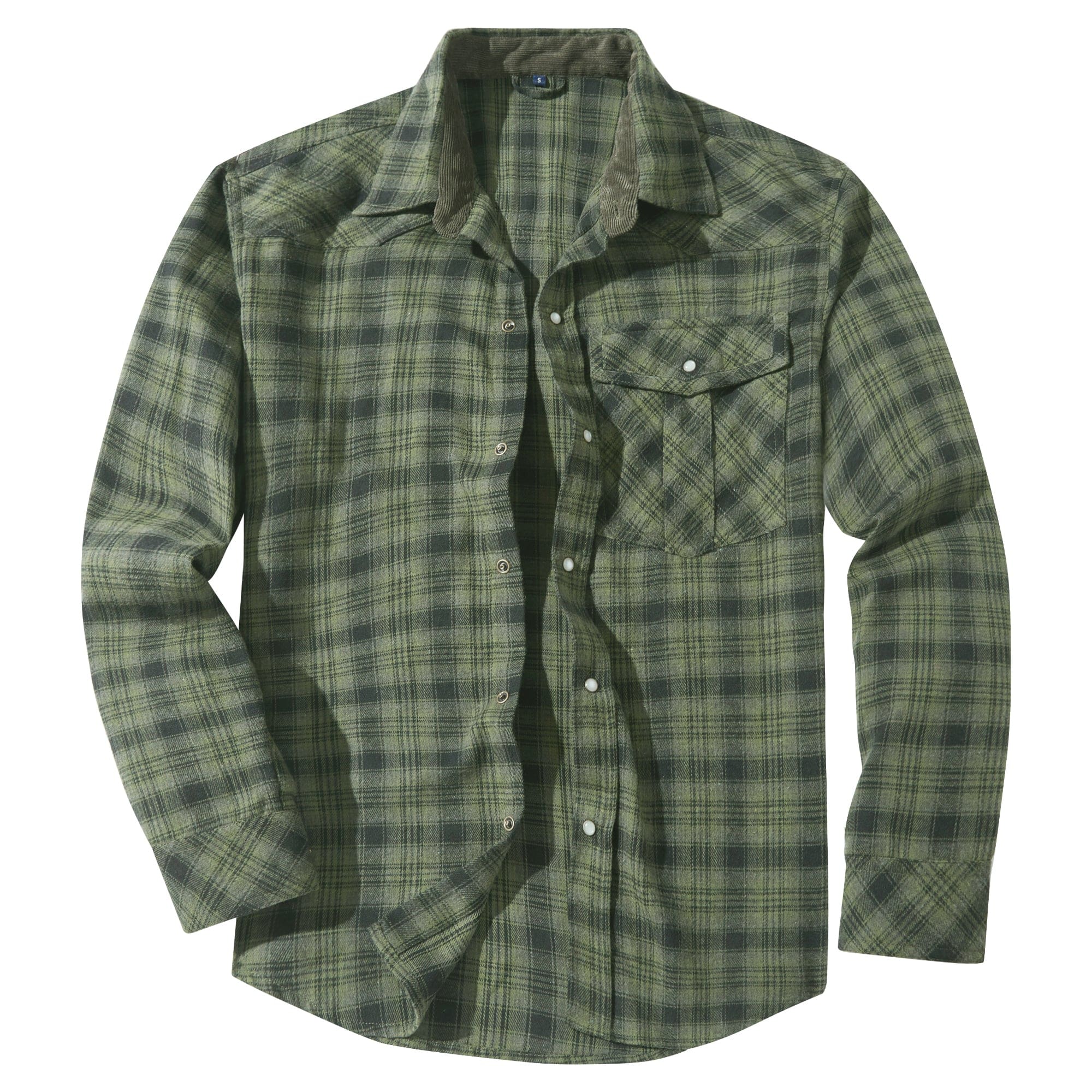 Camisa de franela para hombre con diseño cómodo
